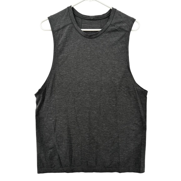 Lululemon Shirt Mens Medium Gray Tank Top Sleeveless Muscle Gym Training Active - Picture 1 of 6